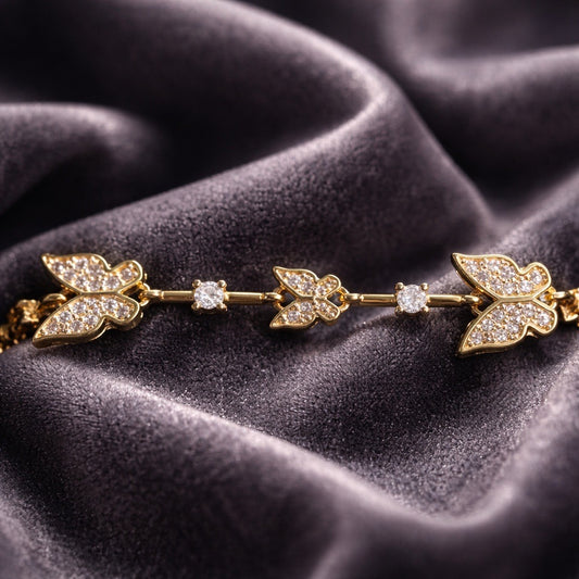 Butterfly Zirconia Bracelet