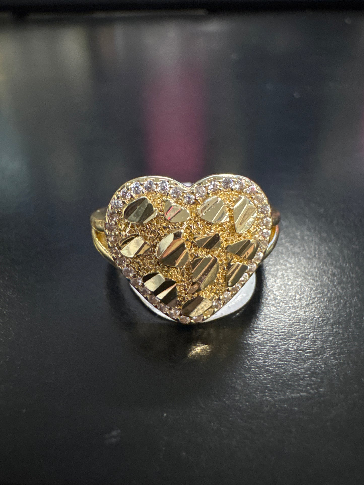 Gold Plated Heart Nugget